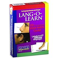 Stages Learning Materials Lang-O-Learn ESL Body Parts Vocabulary Photo Cards Flashcards for English, Spanish, French, German, Italian, Chinese & More