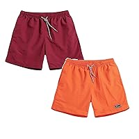 2pcs Gym Shorts for Men Summer Plus Size Thin Fast-Drying Beach Trousers Casual Sports Short Pants