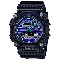 Casio Analog-Digital Blue Dial Men's Watch-GA-900VB-1ADR, Blue, strap, Blue, strap