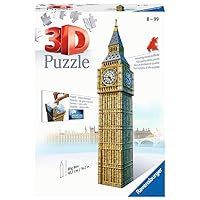 Ravensburger Big Ben 216 Piece 3D Jigsaw Puzzle for Kids and Adults - Easy Click Technology Means Pieces Fit Together Perfectly