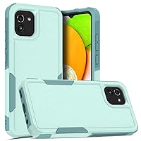 for Galaxy A04e 4G Case,PC+TPU Two-in-one Double-Layer Anti-Fall Mobile Phone case, Mobile Phone Protective case for Samsung Galaxy A04e (Mint Green)