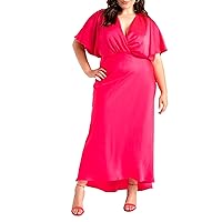 ELOQUII Women's Plus Size Kimono Sleeve Maxi Dress