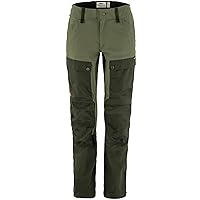 Fjällräven Keb Trousers Curved Deep Forest/Laurel Green 42 (US Womens 12) R