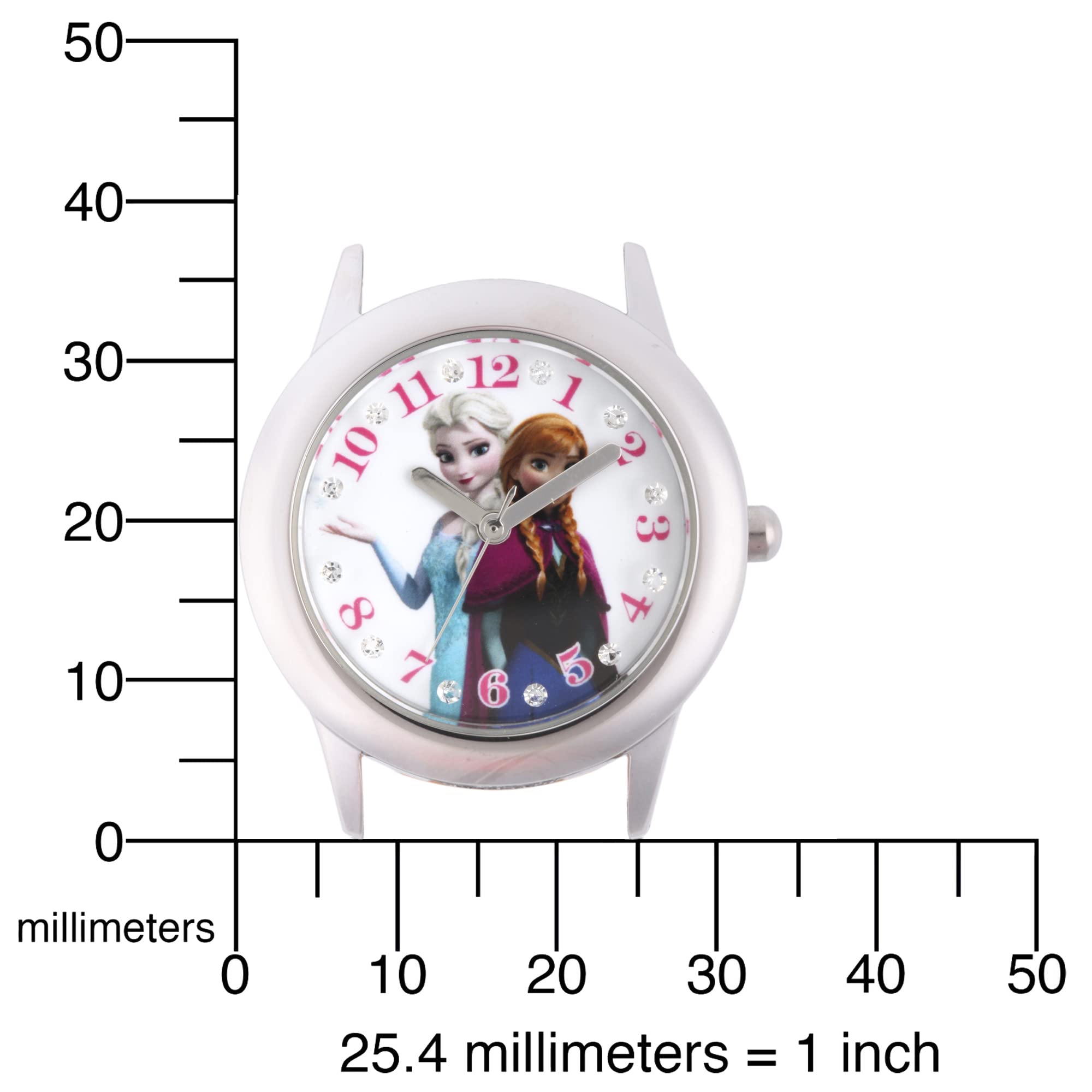 Disney Frozen Kids' Stainless Steel Time Teacher Analog Quartz Strap Watch