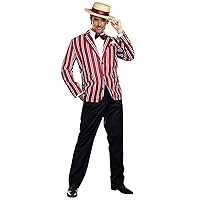 Dreamgirl Men's Dapper Gentleman Costume, Great Gatsby, Adult Good Time Charlie 1920s Dapper Halloween Costume
