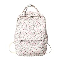 Backpack Sweet Flower Cute Aesthetic Large Capacity Backpack Accessories (pink)