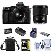 Panasonic Lumix S5 IIX Mirrorless Camera with 20-60mm f/3.5-5.6 and 50mm f/1.8 Lenses, Bundle with Battery, Smart Charger and 67mm Filter Kit