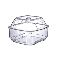 Prodyne Acrylic Flip Salad On Ice Bowl with Lid, 2pc Set, 10