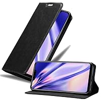Book Case Compatible with Huawei Mate 20 LITE in Night Black - with Magnetic Closure, Stand Function and Card Slot - Wallet Etui Cover Pouch PU Leather Flip