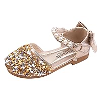 Child Size 13 Slippers Princess Pumps Dance Shoes Low Heels Rhinestone Sequins Girls Glitter Little Girl Summer Sandals