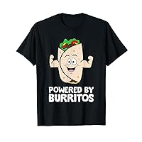 Mexican Food Burrito Lover Powered By Burritos T-Shirt
