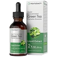Horbäach Green Tea Extract Liquid | 2 Fl Oz | Alcohol Free, Vegetarian Tincture | Super Concentrated Supplement | Non-GMO, Gluten Free