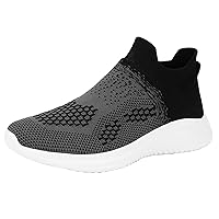 Mens Walking Tennis Running Shoes Sneakers Mens Couple Shoes Casual Shoes Slip On Breathable Fashion Flat Casual Shoes Sneakers for Men Basketball