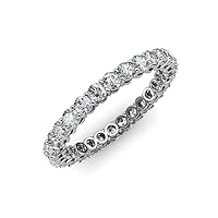 Lab Grown Diamond Women Eternity Ring Stackable 1.25-1.45 ctw 14K Gold