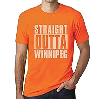 Men's Graphic T-Shirt Straight Outta Winnipeg Eco-Friendly Limited Edition Short Sleeve Tee-Shirt Vintage
