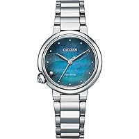 Citizen Damen Analog Eco-Drive Uhr mit Edelstahl Armband