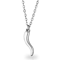 inSCINTILLE Women's Stainless Steel Lucky Horn Necklace with Adjustable Chain