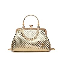 Luxury Women French Minority Shoulder Bags Crossbody Bags Fashion Pearl Chain Shell Clip Small Handbag Eveing Clutch