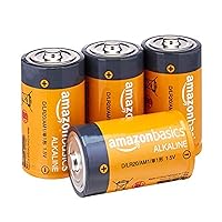 Tenergy 1.5V D Alkaline LR20 Battery Replacement D Cell Batteries Toys & Electronic Devices Remotes High Performance D Non-Rechargeable Batteries for Clocks 12-Pack 