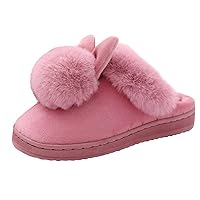Slippers with Arch Support for Women Size 11 Furry Ears Footwear Slippers Soft Women's Slipper Women Slippers Warm
