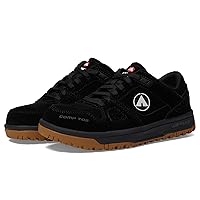 Airwalk Mongo Low Top Composite Toe Women’s Industrial Work Shoes, Black/Gum, Size 7.5, Medium, Comfortable & Light Work Shoes for Women, Electric Hazard, Slip Resistant