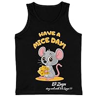 Have a Nice Day Kids' Jersey Tank - Best Birthday Presents - Best Presents for Animal Lovers - Black, L(14/16)