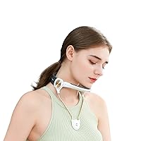 Neck Support, Adjustable Neck Brace, Decompressed, Shaping Cervical Collar, Cervical Neck Traction Device, Conducive to Correct Forward Head Posture, Suitable for Daily Life (S, White)