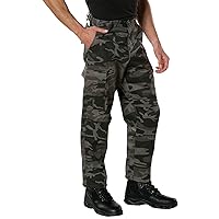 Rothco Color Camo Tactical BDU Pants - Rugged Style for Any Adventure, Black Camo, 3XL (47