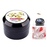 Ofanyia Drill Gel Soak Off UV Nail Glue Acrylic Rhinestones Nails False Tips Nail Art Decoration Tool Drill Gel - 8ml