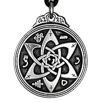 Pewter Talisman for Poets Writers and Actors Pentacle Pendant - 1.25 Inch Diameter