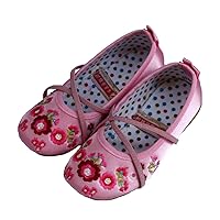Girl Embroidered Flat Shoes Kid Non-Slip Cheongsam Shoe Princess Shoe