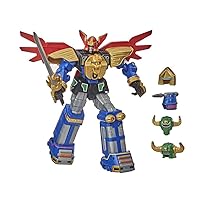 Transformers Power Rangers Zeo Megazord 12-inch Collectible Action Figure Highly Posable Toy with Multiple Helmets and Accessories Classic TV Series-Inspired