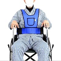 Wheelchair Seat Belt Restraints Straps,Foam Torso Support, Patients Cares Safety Harness Chair Waist Lap Strap for Patient & Elderly Adults Limb Care Straps （S: Applicable Waist 60-75cm）