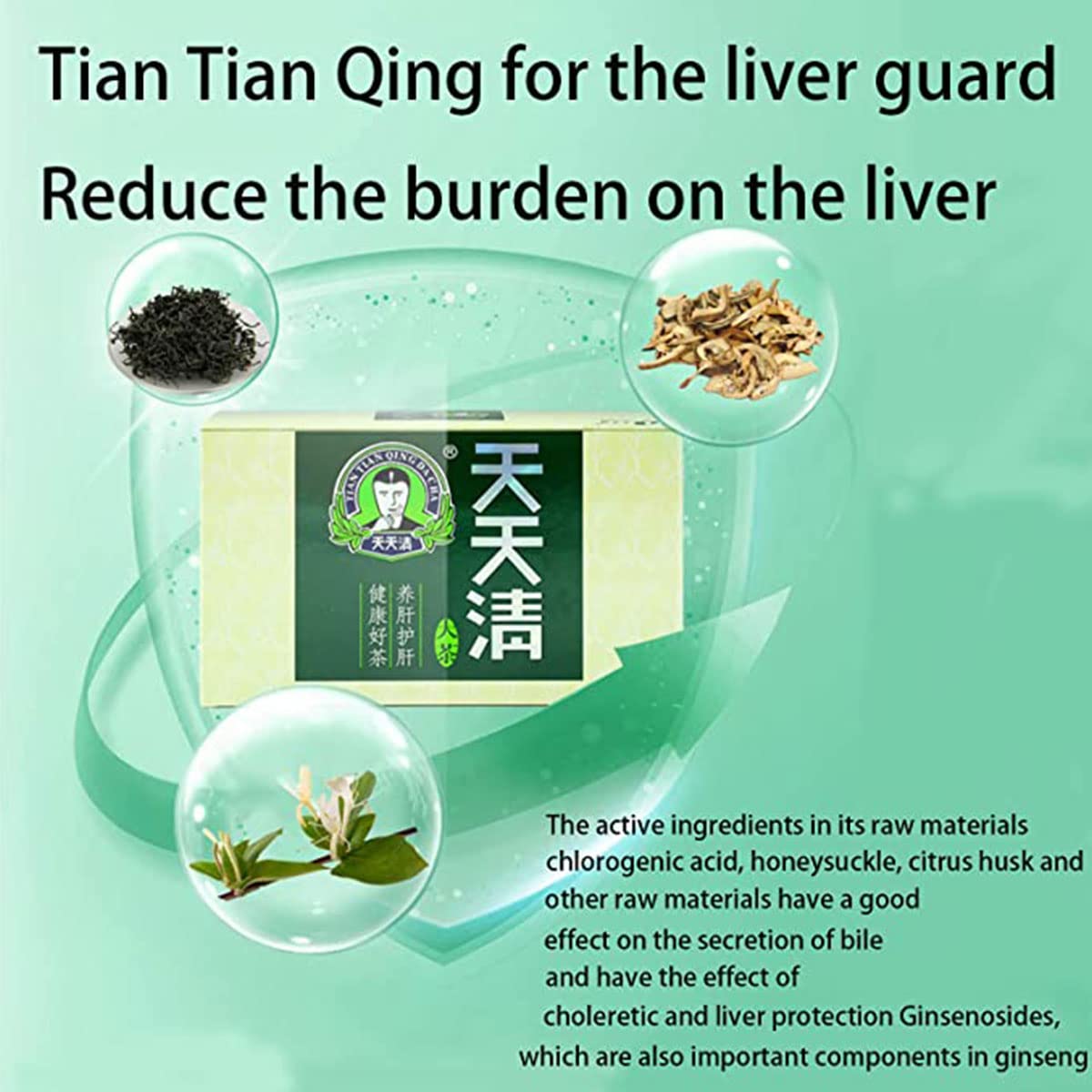 Everyday Nourishing Liver Tea, 2PCS Tian Tian Qing Da Cha (2 Box) (C)