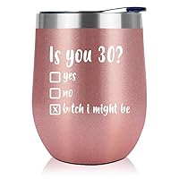 NewEleven 30th Birthday Gifts For Her - 30th Birthday Decorations For Women Her - 30 Birthday Idea Presents For Women, Her, Wife, Daughter, Girlfriend, Friends, Sisters - 12 Oz Tumbler