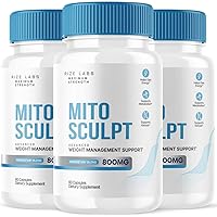 (3 Pack) MitoSculpt Weight Loss Pills - Sculpt Your Ideal Body with MitoSculpt Advanced Formula Capsules, Supplement to Turn Mobilized Stored Fat for Fuel, Mito Sculpt Reviews (180 Capsules)