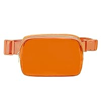 Belt Bag for Women Men Crossbody Fanny Pack Bum Hip Waist Bags Adjustable Standard Strap Orange