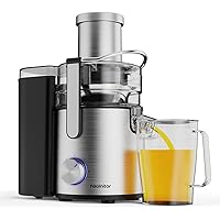 1000W 3-SPEED LED Centrifugal Juicer Machines Vegetable and Fruit, Healnitor Juice Extractor with 3.5