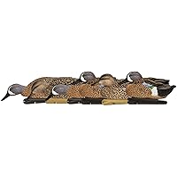 Avian-X Topflight Blue-Winged Teal Durable Ultra Realistic Floating Hunting Duck Decoys, AVX8080, 10