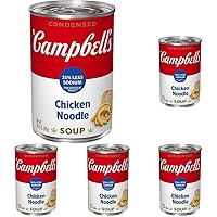 Campbell's Condensed 25% Less Sodium Chicken Noodle Soup, 10.75 Ounce Can (Pack of 5)