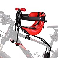 Kids Bike Seat, Front Mount Baby Bike Seat for Adult Bike, Child Bike Seat with Armrests/Pedals Padde/Seat Belt Suitable for Most of Mountain Bikes with Beam