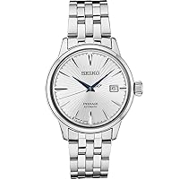 SEIKO SRPB77 Watch for Men - Presage Collection - Stainless Steel Case and Bracelet, White Dial