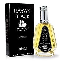 Al-Rehab Rayan Black EDP - 50ML (1.7 OZ), Long Lasting & Luxurious Scents of Arabia, Perfumes For Men & Women.