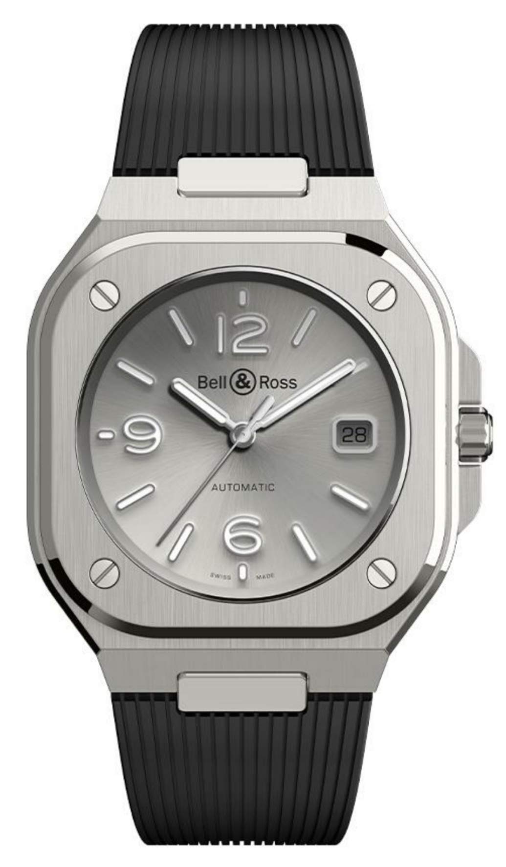Bell & Ross BR 05 Silver Dial Steel Automatic Watch
