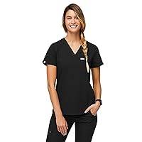 FIGS Catarina Scrub Tops for Women — Classic Fit, 1 Pocket, Four-Way Stretch, Anti-Wrinkle Women’s Medical Scrub Top