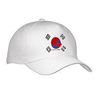3dRose Florene Love of Country Flags - I Love South Korea - Adult Baseball Cap (Cap_51557)