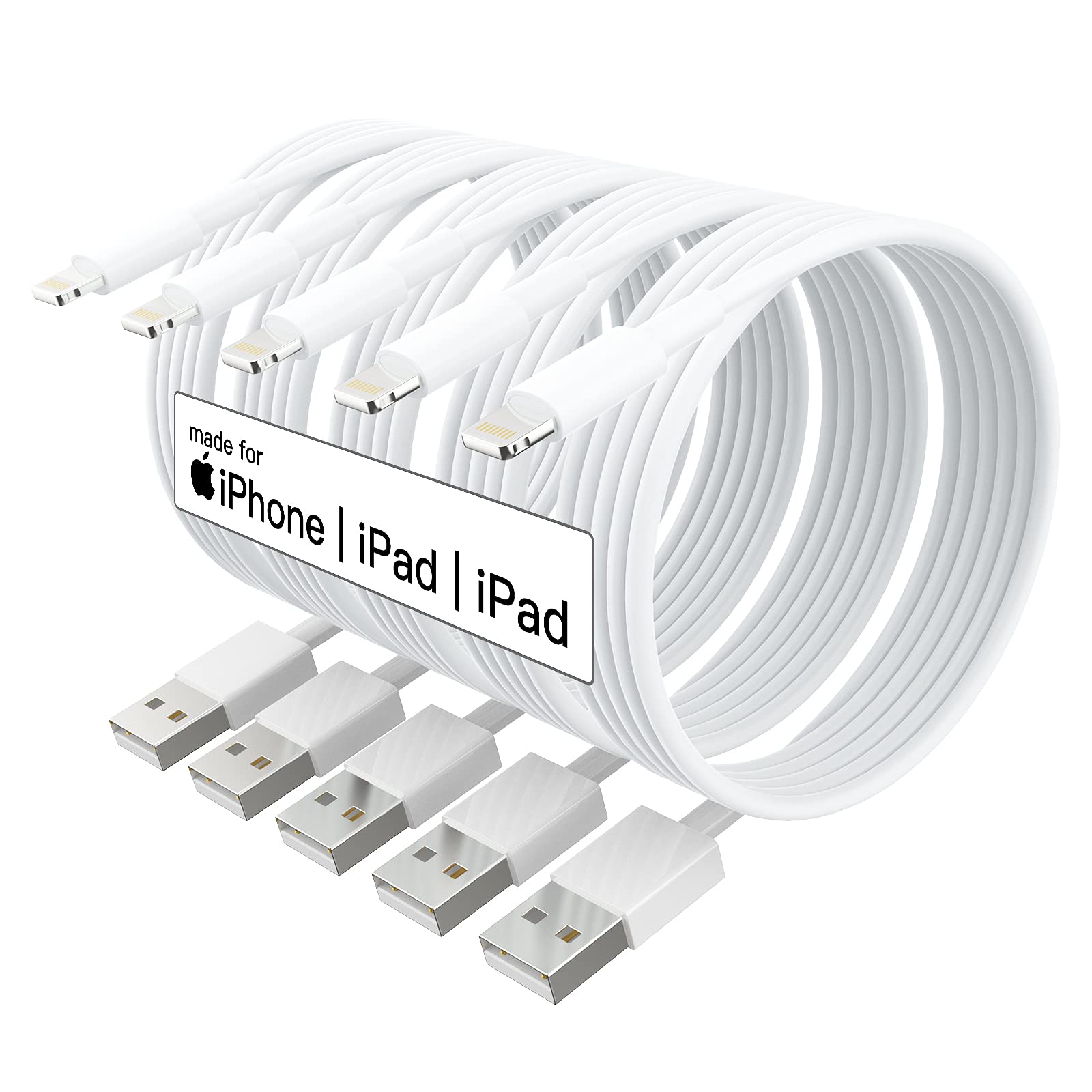 iPhone Charger Lightning Cable Fast Charging & Syncing Apple Charger Cord  for iPhone