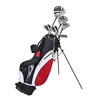 Precise Teenager Complete Golf Set Includes Titanium Driver, S.S. Fairway, S.S. Hybrid, S.S. 7-PW Irons, Putter, Stand Bag, 3 H/C's Teen Ages 13-16 Right Hand & Left Hand Available!