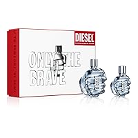 Diesel Only the Brave Eau de Toilette Spray Cologne for Men, Notes of Lemon, Rosemary, and Sensual Ambery Wood, Fresh and Powerful Fragrance, Long-Lasting