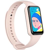 Amazfit Band 7 Fitness & Activity Tracker, Step Monitoring, Heart Rate & SpO2 Monitoring, Virtual Pacer, 18-Day Battery, Sleep Quality Analysis, Alexa Built-In, Water Resistant, (Pink)